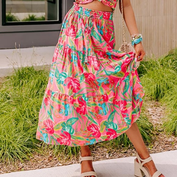 Floral Summer Maxi Skirt - Picture 3 of 3